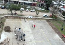 Obras transformadoras en otro polideportivo: el de 308 Viviendas, en Alto Comedero