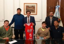 Sadir encabezó la presentación de Jujuy como sede de una semifinal de la Liga Nacional de Básquet Adaptado