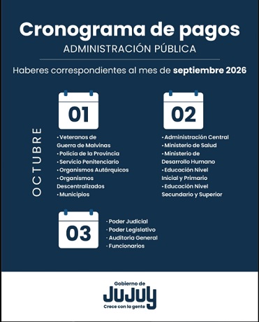 cronograma septiembre 2026